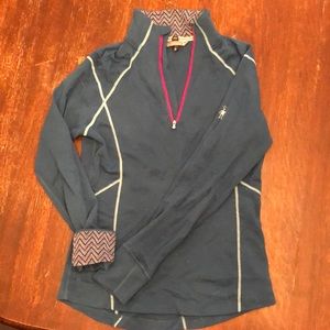 Smart wool quarter zip, worn twice